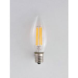 LED ローソク電球 クリアカバー E14 電球色 消費電力3W 炎型 ろうそく