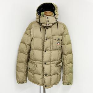 MONCLER モンクレール ダウンジャケット サイズ3 ベージュ トリコロール ヤケあり