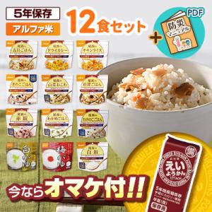 非常食 アルファ米 12種類セット 尾西食品 ５年保存 防災食 保存食 防災セット 非常食セット 備蓄 送料無料