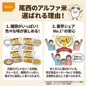 【賞味期限5年以上!】非常食 アルファ米 12...の詳細画像2