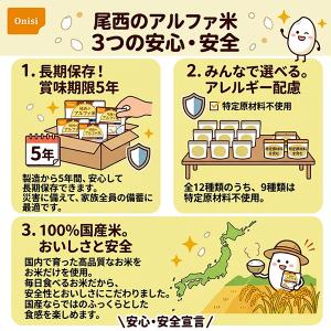 【賞味期限5年以上!】非常食 アルファ米 12...の詳細画像3
