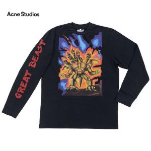 　 Acne Studios×Monster in My Pocket アクネ ストゥディオズ×モンスターインマイポケット Printed Cotton-Jersey T-shirts CA MN TSHI000002 メンズ スウェ｜republic