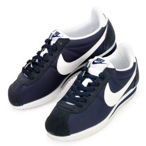 レディース  ナイキ ウィメンズ クラシック コルテッツ ナイロン ネイビー ホワイト 靴 スニーカー NIKE WMNS CLASSIC CORTEZ NYLON 749864 411