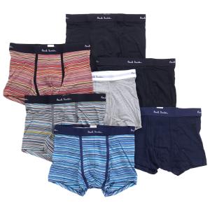 【アウトレット】Paul Smith ポールスミス TRUNK 7 PACK M1A 914C A7PCK2 メンズ ボクサーパンツ 下着 ブラック 黒 マルチカラー ボーダー NKN nn1232｜republic