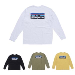Patagonia パタゴニア ロンT 長袖 アウトドア P-6 Logo Responsibili-Tee 38518  WHI / BLK / GLH / CNY ロングTシャツ 売れ筋 pat0129