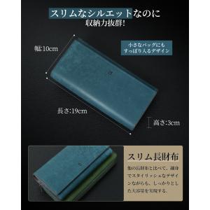 財布 メンズ 長財布 本革 プエブロレザー 大...の詳細画像4