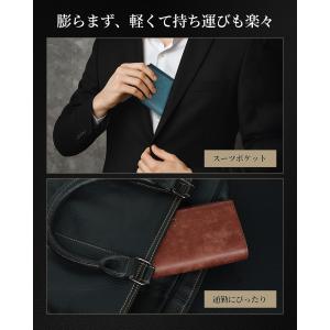 財布 メンズ 長財布 本革 プエブロレザー 大...の詳細画像5