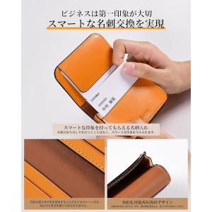 名刺入れ メンズ 本革 栃木レザー プエブロレ...の詳細画像4