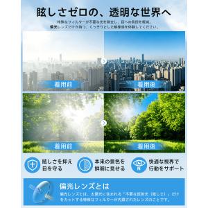 サングラス メンズ レディース 偏光サングラス...の詳細画像2