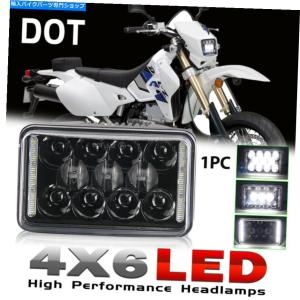 DRZ400SM ヘッドライトAssy ヘッドランプ ヘッドライト 鈴木DRZ400SM DRZ400S DRZ400E用4×6インチ115 W LED