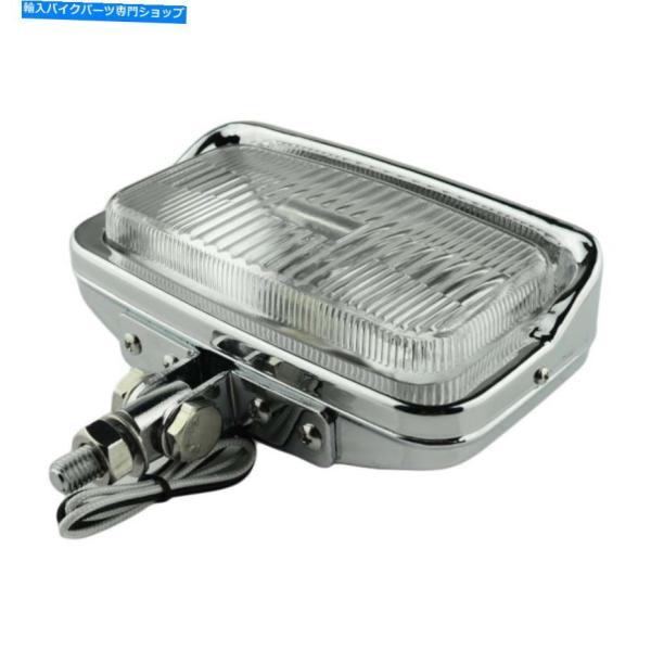 ヘッドライト 6.5 "x 3.5"ハーレーカスタム用正方形レトロヘッドライトオートバイランプ 6....