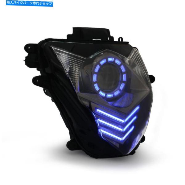 ヘッドライト GSX-R750 GSXR750 2011 -2020ブルー用KT LED DRL H...