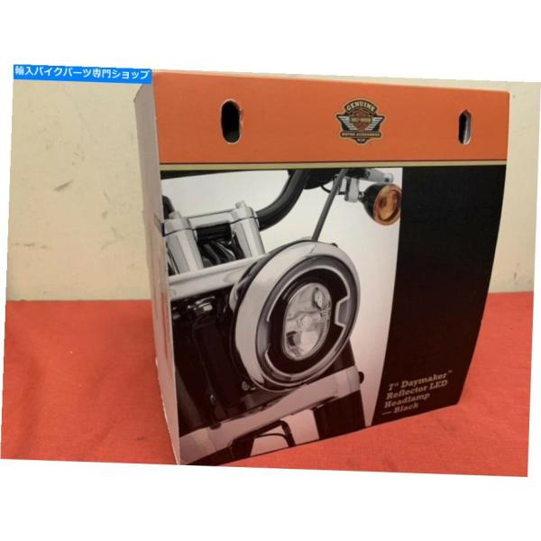 ヘッドライト 純正ハーレー7 "デイメーカーリフレクターLEDヘッドランプブラック67700354 ...