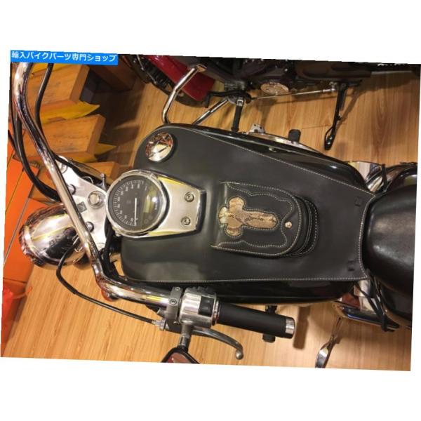 Gas Tank ホンダシャドウ750 04-11 C2 C4 RC50用レザーガスタンクバッグカバ...