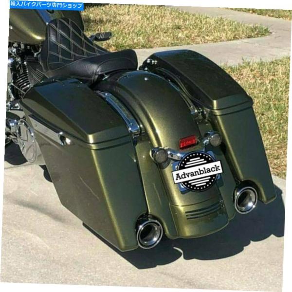 Rear Fender 09+ハーレーツーリングのためのAdvanBlack Olive Goldの...