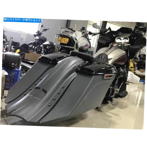 Rear Fender 7 &quot;ハーレーツーリングバッガーGFRP 14-21のためのサドルバッグフェ...