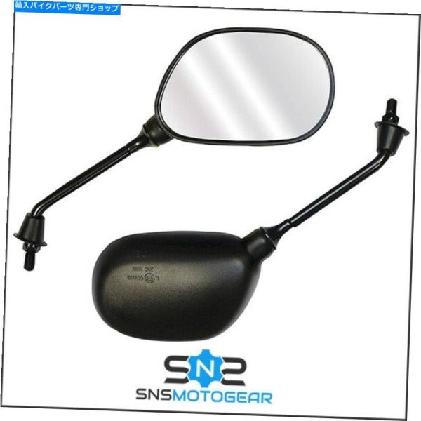 Mirror バイクITオートバイバイクユニバーサルブラックソース10mmミラー（ペア） Bike ...