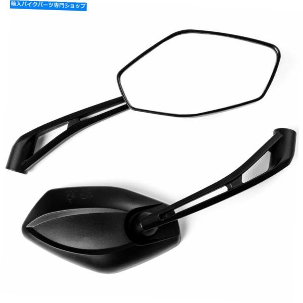 Mirror 黒いオートバイのミラー8 + 10mmボルト用スズキBoulevard S40 S50...