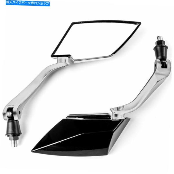 Mirror 黒いオートバイのミラー8 + 10mmボルト用スズキBoulevard S40 S50...
