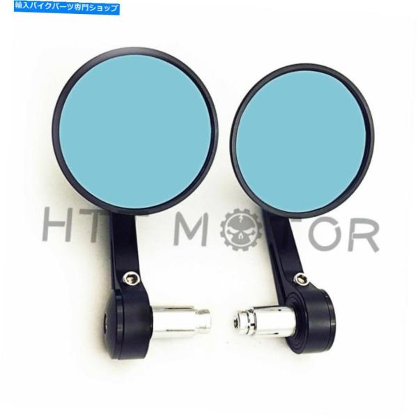 Mirror ビレットCNCバーエンドミラー7/8 "22ブラックSR500 xs650 CB750...