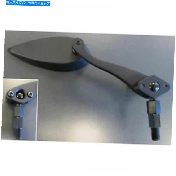 Mirror ハイウェイホークミラーセットシャープティアドロップブラックHH-91-921 HIGH...