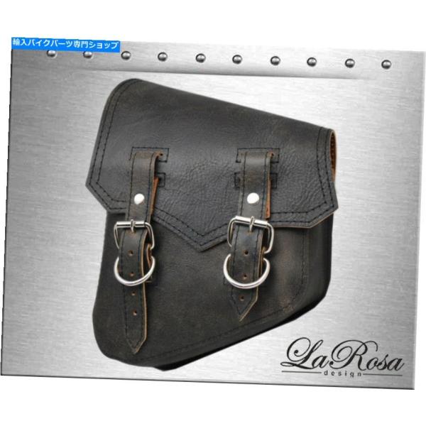 サイドバック La Rosa Harley Softail Rigid Sharp Flap素朴なブ...