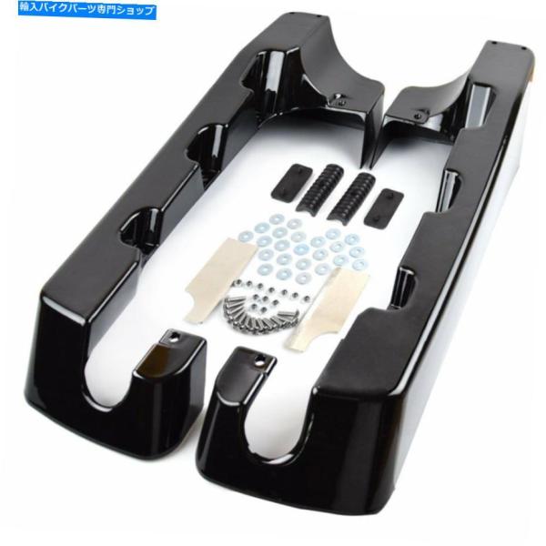 サイドバック 4 "ハードストレッチサドルバッグエクステンションハーレーツーリングロードキンググライ...