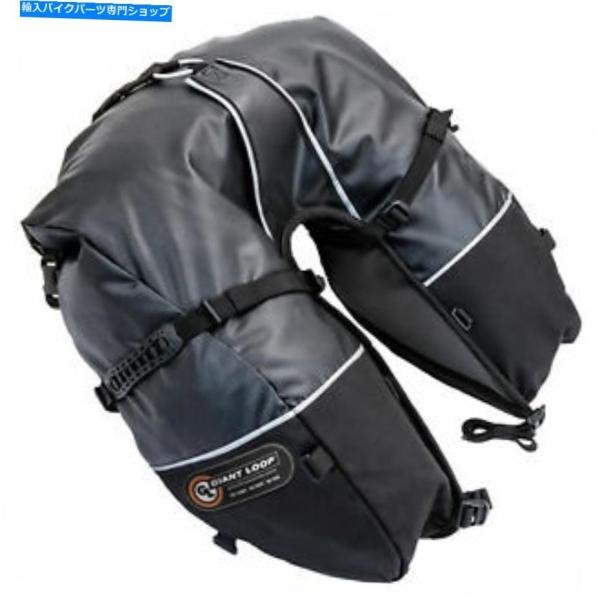 サイドバック ジャイアントループブラックコヨーテサドルバッグロールトップCSB17-RT-B GIA...