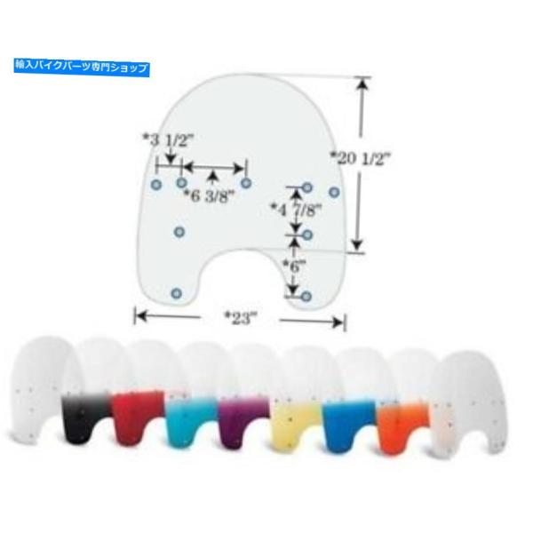 Windshield メンフィス色合いの交換15 "Windshield Gradient Ruby...