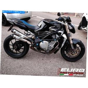 マフラー MV Agusta Brutale 750 910 Silmotor Easurest Megaphoneスリッポンマフラーカーボンキャップ MV Agusta Brutale 750 910 Silmotor Exhaust