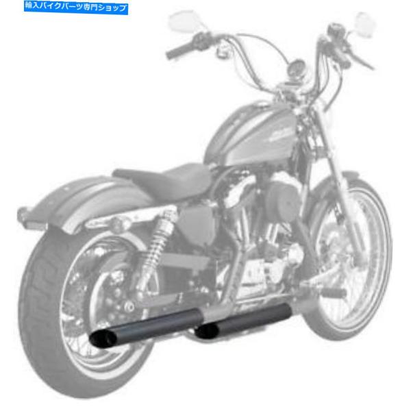 マフラー Pythonスラッシュカットスリップオンマフラーズハーレーダビッドソンスポーツスター201...