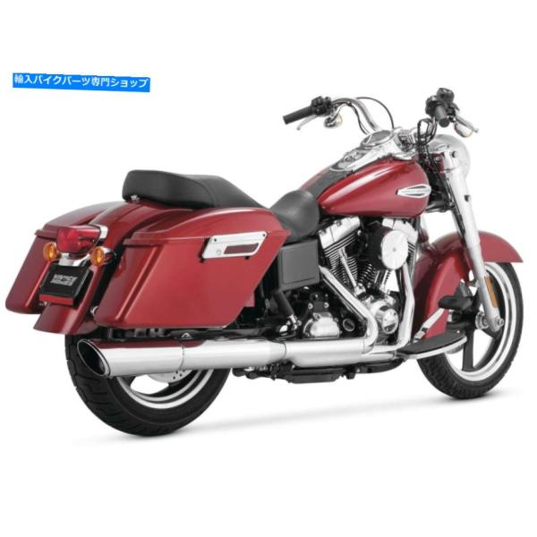 マフラー バンスとハインズスイッチバックツインスラッシュ2：1スリップオン16801 VANCE A...