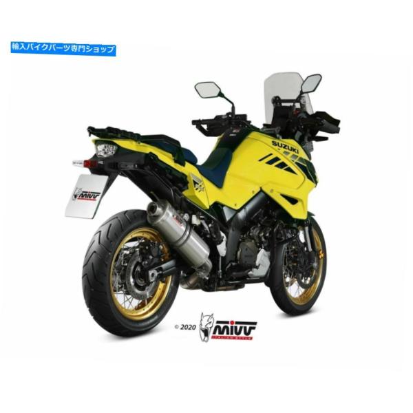 サイレンサー MIVVサイレンサーオーバルステンレススチールスチール鈴木DL V-STROM 105...