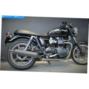 サイレンサー 勝利Bonneville 2007-2015エンドリー排気デュアルスリッポンサイレンサークラシックブラック Triumph Bonneville 2007-2015 Endy Exhaus