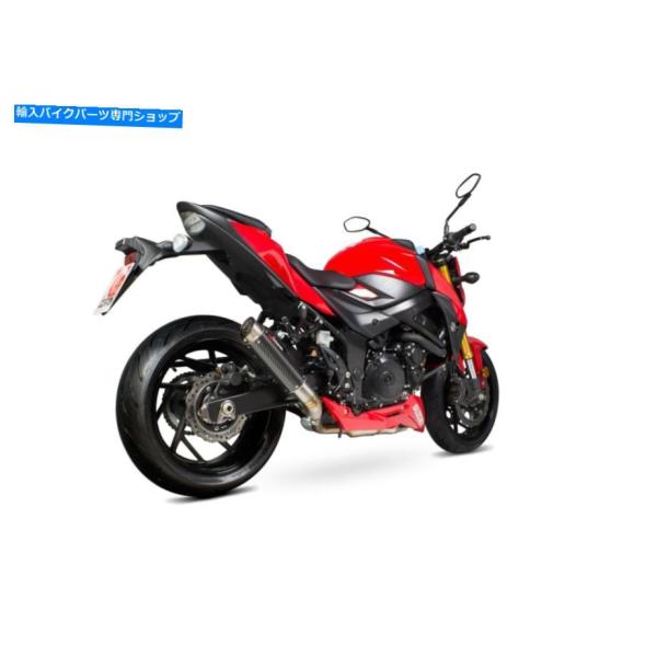 サイレンサー スズキGSX-S 750スコーピオン排気RP1-GPスリップオンカーボンファイバースリ...