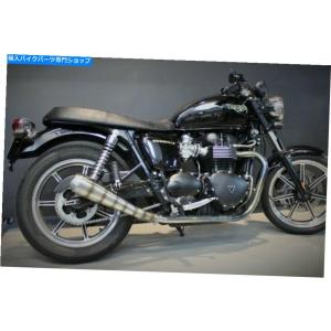 サイレンサー Triumph Streetツイン/カップ2017-2019エンディエキゾーストデュアルスリッポンサイレンサーGP-Hurricane Triumph Street Twin/Cup 2017