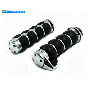 クロームパーツ 1 "クロームハンドグリップ川崎ヴルカンVN 800 1500 2000のためのスロットルボス 1" Chrome Hand Grips W/Throttle Boss for Kawasaki｜reright-store