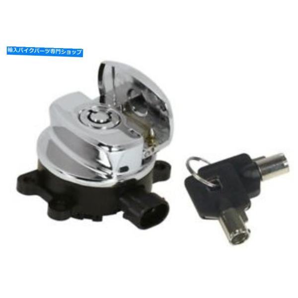クロームパーツ ビッグツインクロムのためのVファクタラウンドキーイグニッション/ライトスイッチ V-...