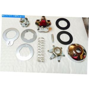 クロームパーツ ハーレーパンヘッドブラックステアリングダンパー