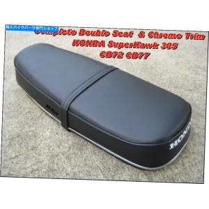 Fit For HONDA CB100 CL100 CB125S Brown Seat Complete + Chrome Trim Motorcycle Black Tan W Eyebrow I.750483011
