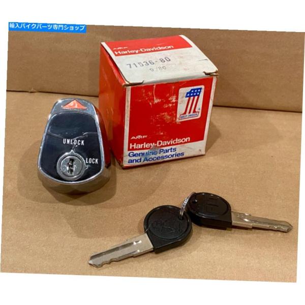 クロームパーツ 71536-80 NOSオリジナルハーレーヴィンテージイグニッションスイッチW /キ...