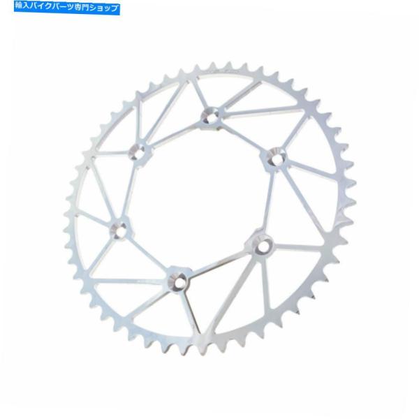 クロームパーツ ダートトリックリアスプロケット50歯クロム - フィット：KTM 250 EXC 1...