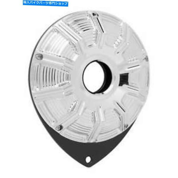 クロームパーツ Arlen Ness I-1221 Chrome 10-Gaugeキースイッチカバー...