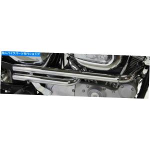 クロームパーツ 半径クロームショットガン排気システムドラッグパイプヘッダセット1991-2017ハー...