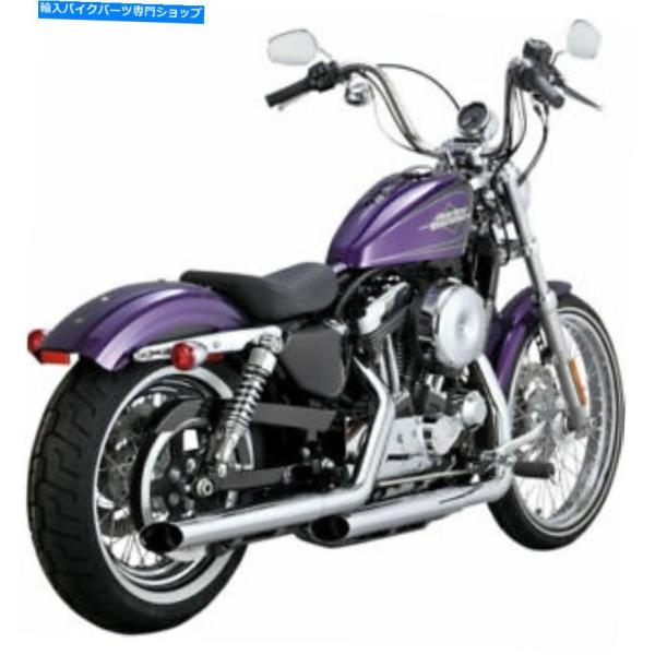 クロームパーツ Python 2-1 / 2 "14-16 H-D XLのためのスラッシュカットスリ...