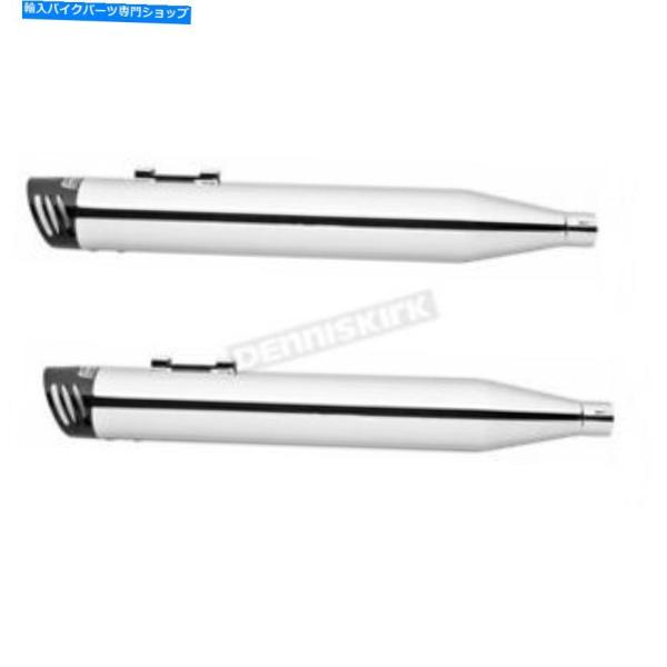 クロームパーツ Freedom Perm Chrome Raceスリップオンマフラーw /黒のヒント...