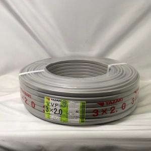 VVFケーブル　2.0-3c 100m 新品未使用 電線 VVFケーブル 2.0mm3芯【004】 灰色 VVF2.0×3C×100m : 電材買取