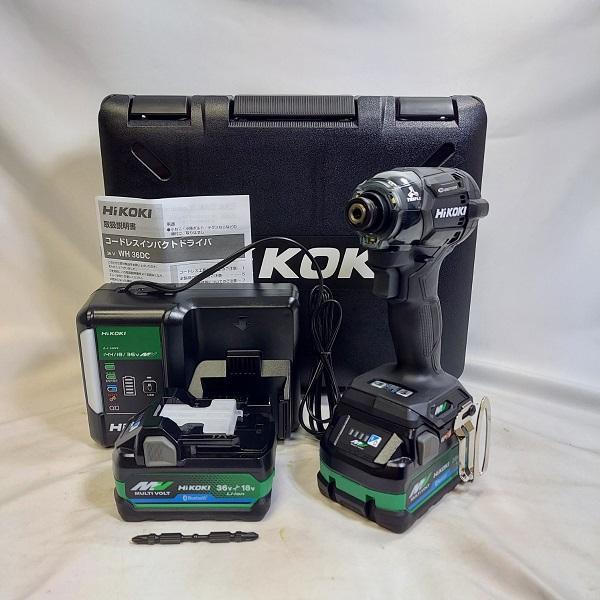 インパクトドライバー HIKOKI WH36DC (2XPBSZ) ストロングブラック 36V フル...