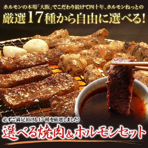 肉 ホルモン セット 5種選べる 焼肉 ＆ ホルモン セット 4人前〜5人前 送料無料【選べる５種】