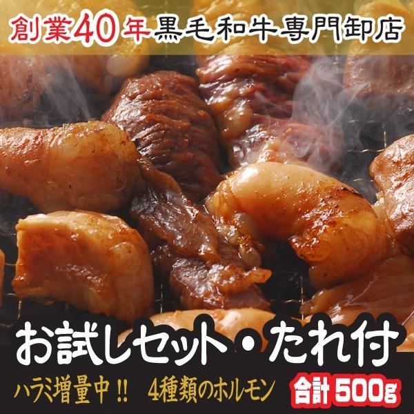 お中元 肉 ホルモン バーベキュー セット 和牛 上ホルモン 等 お試しセット たれセット付 送料無...